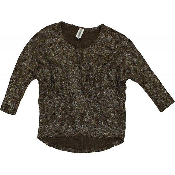 NEW B_Envied Dolman Sherpa Sweater Brown Small - Picture 1 of 5